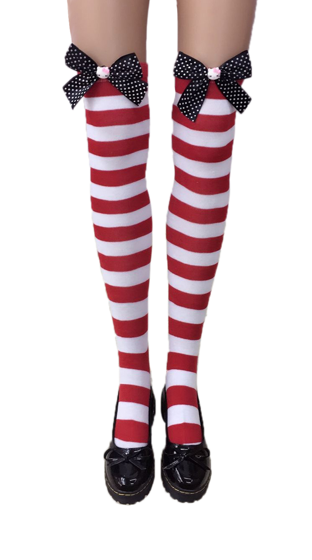 F8193-1 Nylon Cute Sexy Striped Stockings For Halloween